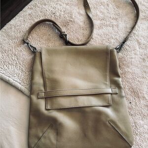 Matt and Nat Stylish Tan Faux Leather Messenger Bag